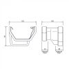 FloPlast Niagara 110mm Ogee To Square Gutter Adaptor - Left Hand - White (RNS4) - Image 2