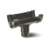 Polypipe Gutter Running Outlet Anthracite Grey Cast Iron Style (RD505A) - Image 2