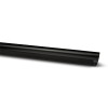 Polypipe 112mm x 2M Half Round Gutter Black (RR100B) - Image 2