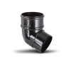 Polypipe 68mm X 112.5° Downpipe Offset Bnd Black - Image 2